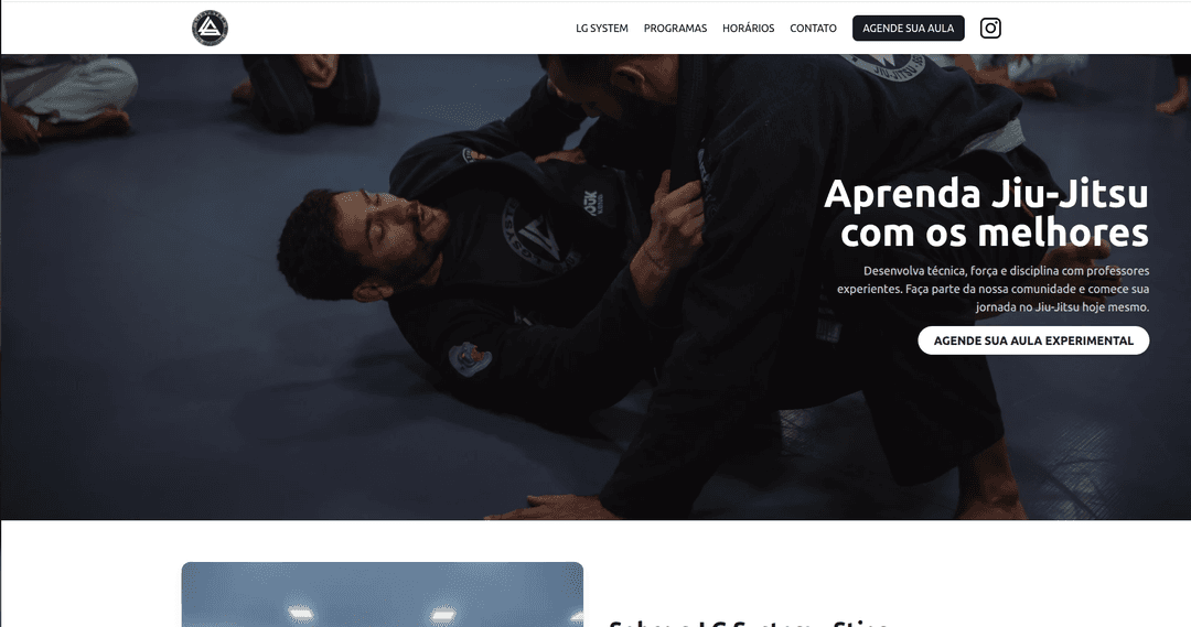 Jiu-Jitsu Academy Website